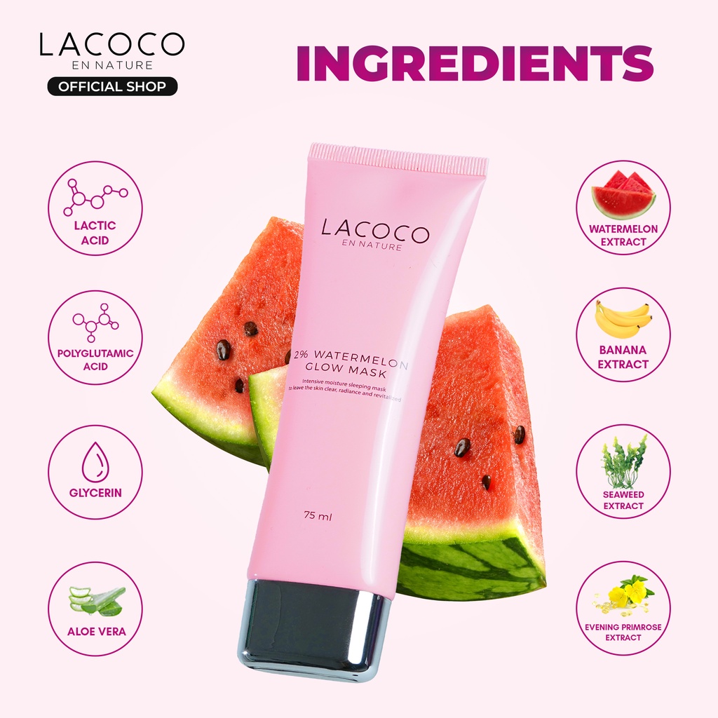 Lacoco 2% Watermelon Glow Mask