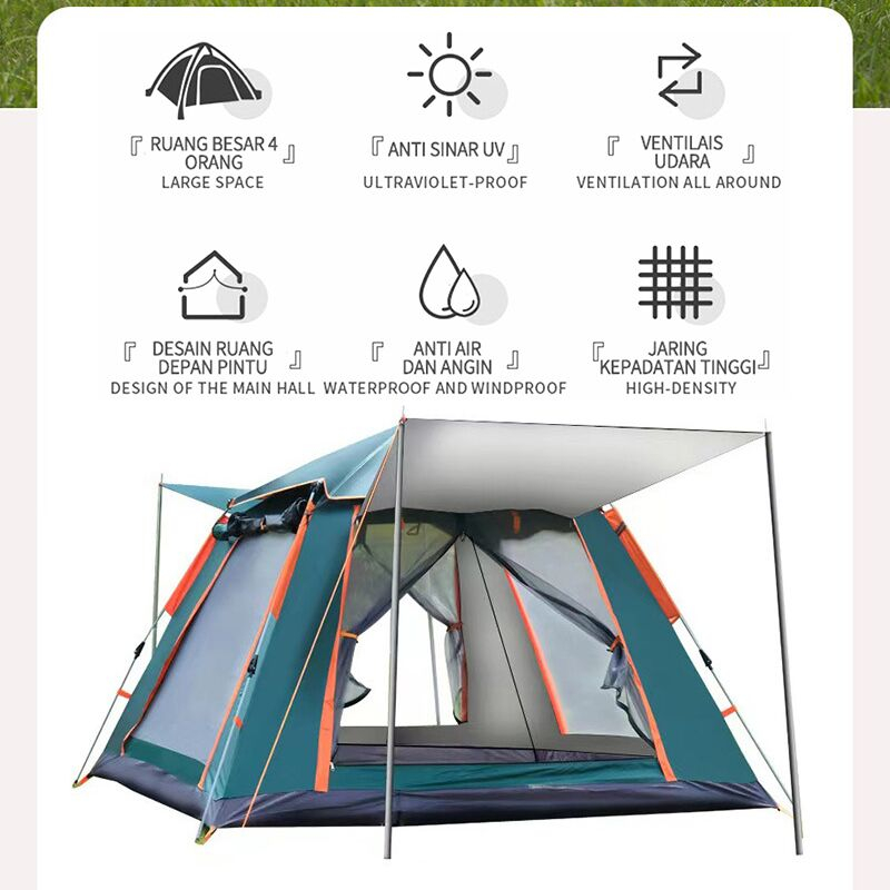  EBUY Tenda Camping Kapasitas 4-6 Orang 