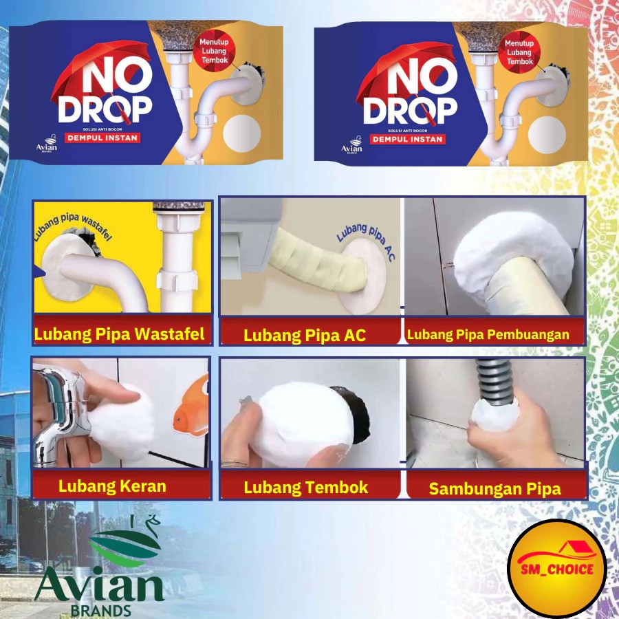 Avian Brands NODROP Dempul Instan 20g