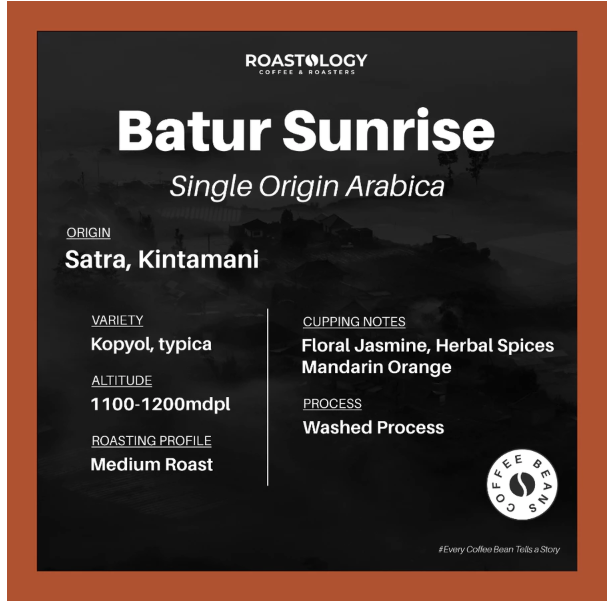 Roastology Coffe & Roasters Roastology Batur Sunrise