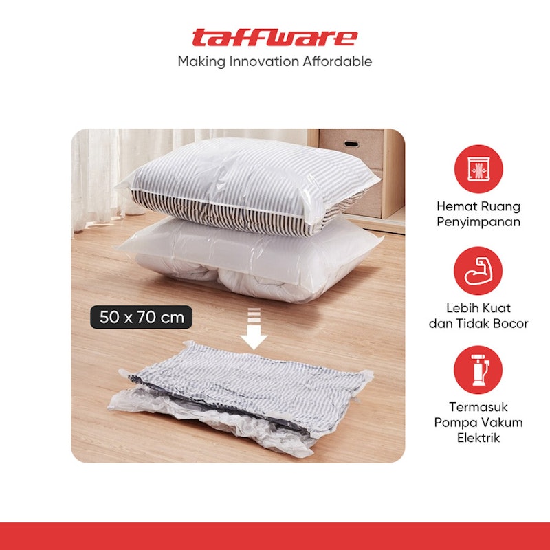 TaffPACK Vacuum Bag 5 Pcs + Electric Pump 2