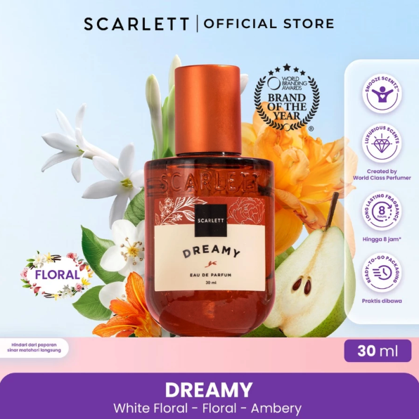 Opto Lingkar Sejahtera Scarlett Whitening Eau De Parfum Dreamy