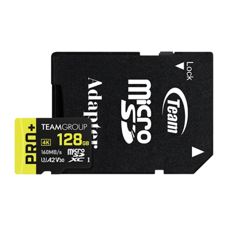 TEAMGROUP PRO+ MicroSDXC UHS-I U3 A2 V30 With Adapter 128GB 1