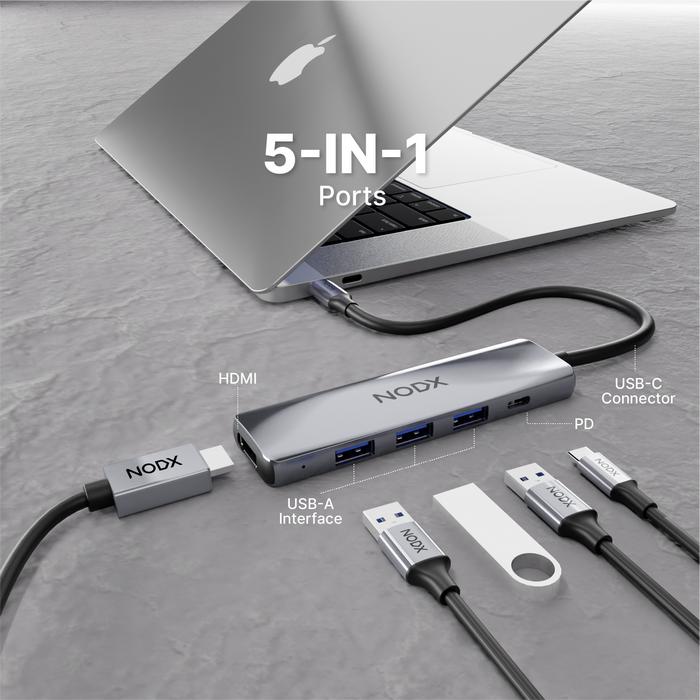  NODX Xport Lite 5 in 1 Multiport Hub
