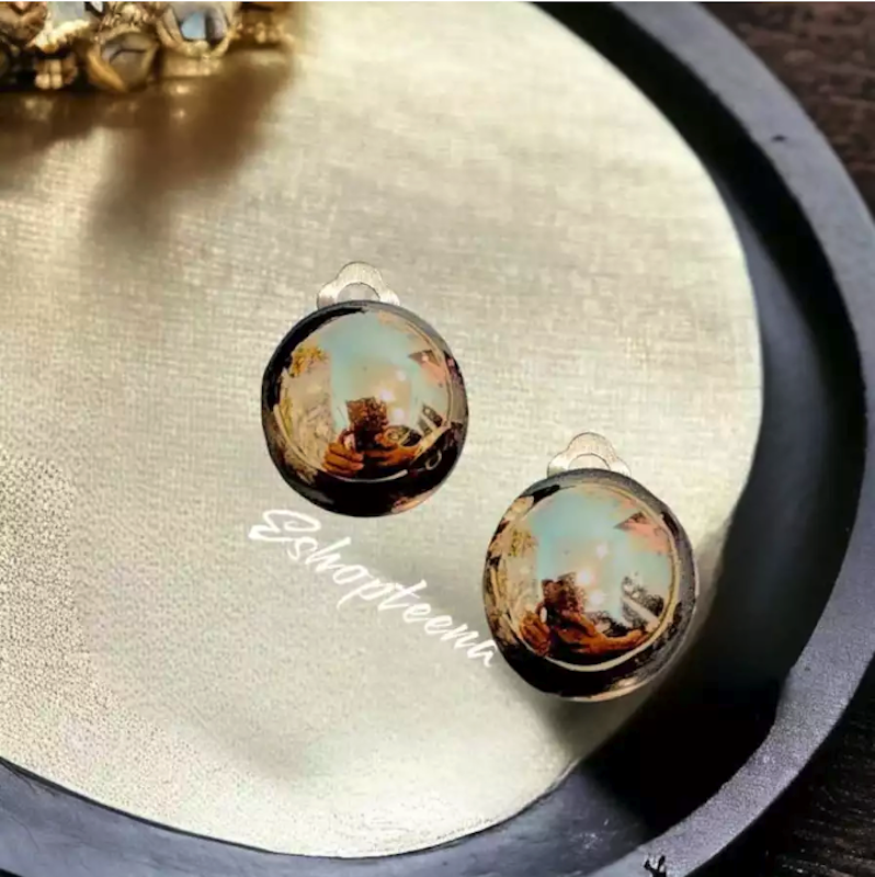 Anting Hijab Bulat Besi 5