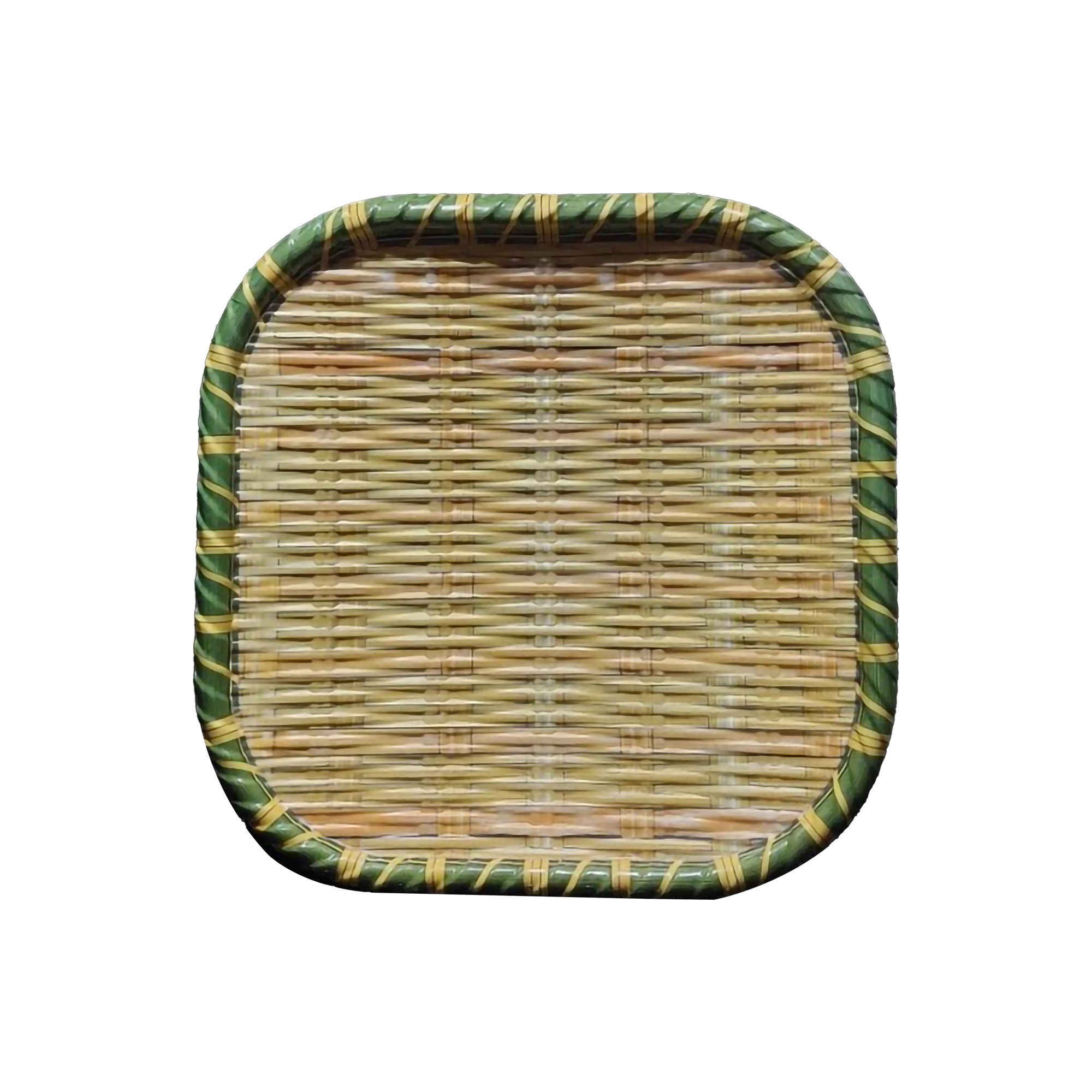 Rima Ribu Indonesia SINGA SINGI Piring Melamin Model Bambu 23 cm