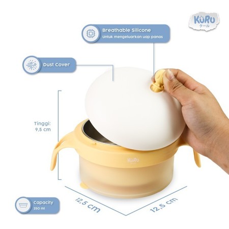 Kuru Amber Stainless Steel Bowl  3
