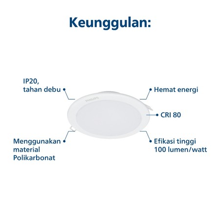 Philips Electronics Nederland B.V. Philips Essential SmartBright LED Downlight 12W Cool White  DN027B G3