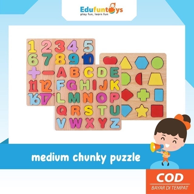 Edufuntoys  Medium Chunky Puzzle