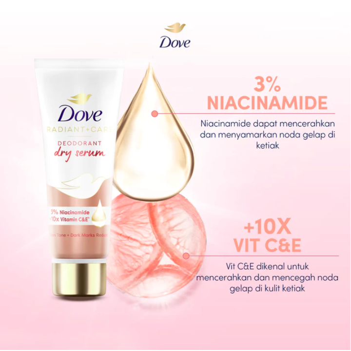 Unilever Indonesia Dove Deodorant Dry Serum Even Tone & Dark Marks Reducer