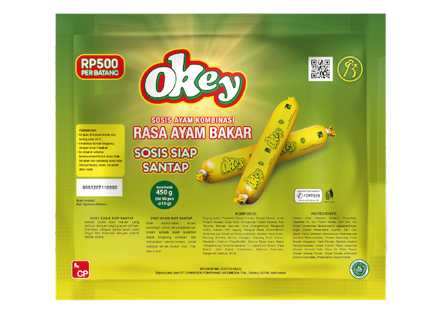 Okey Sosis Ayam Kombinasi Rasa Ayam Bakar