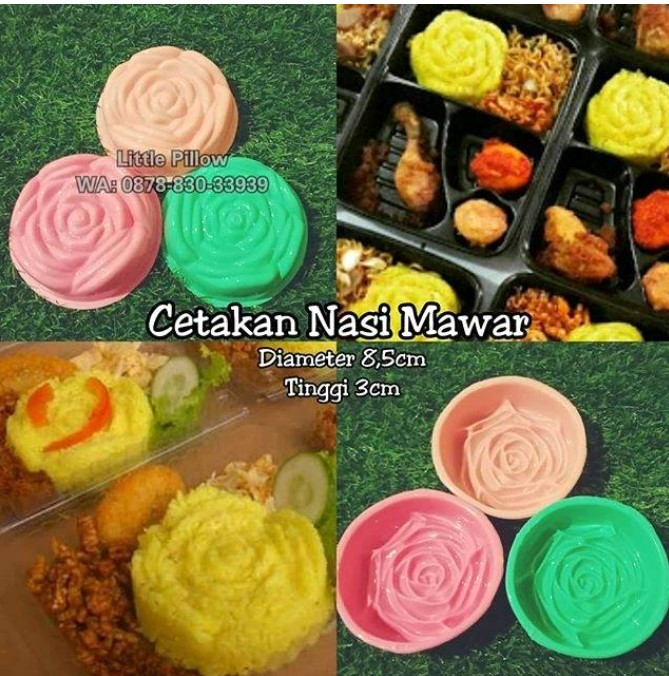  Cetakan Nasi Mawar