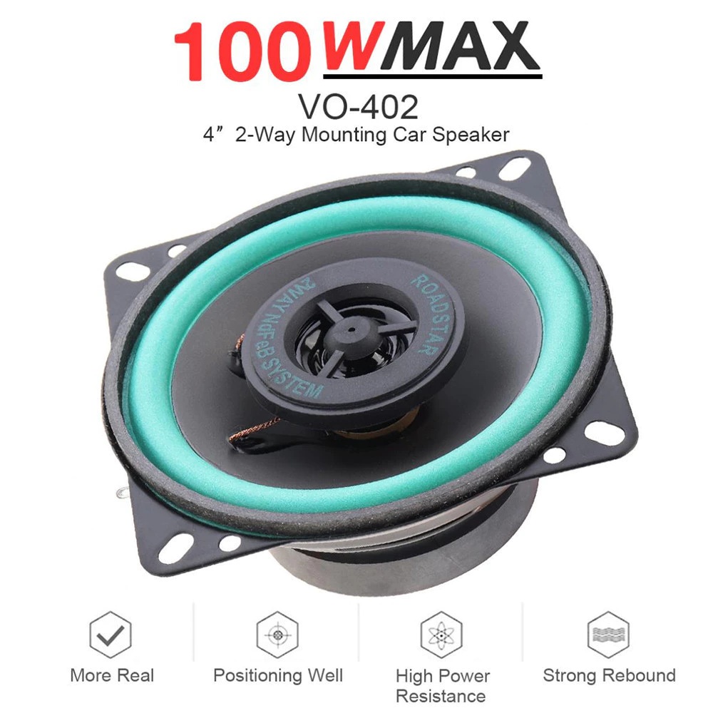 SMART ROADSTAR Speaker Coaxial Mobil HiFi 4 Inch   VO-402 