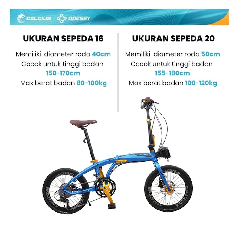 Odessy Sepeda Lipat Phyton 16 inch 5