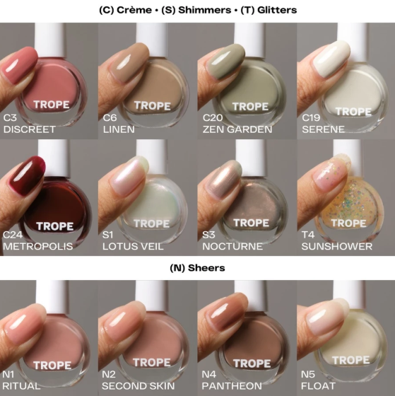 Etho Kosmetika Indonesia TROPE Waterbased Nail Colour