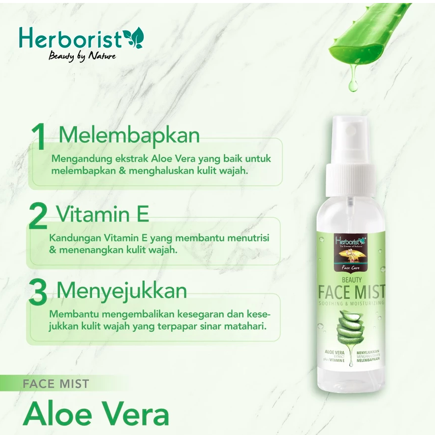 Victoria Care Indonesia Herborist Beauty Face Mist Aloe Vera