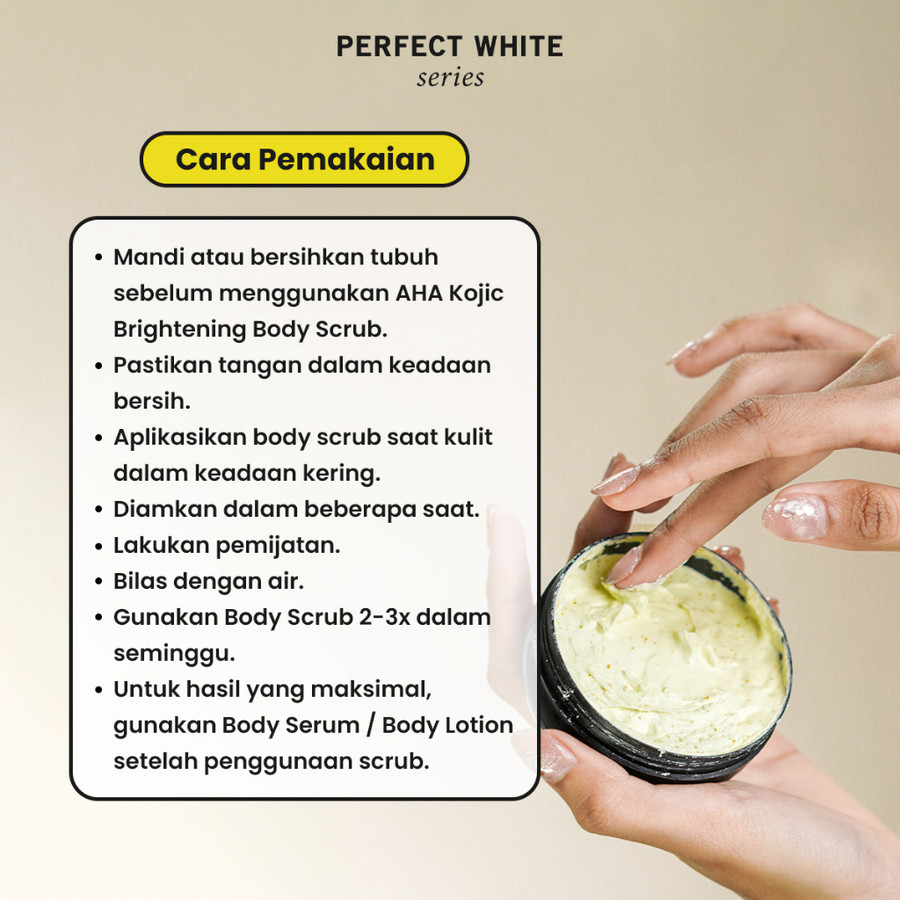 Perfect White Perfect White AHA Kojic Brightening Body Scrub