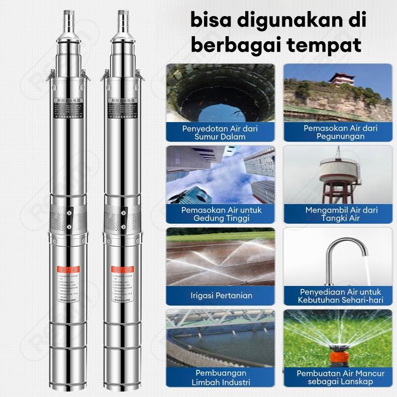 Indoteknik Dotcom Gemilang Reaim Pompa Air Satelit 3 Inch 0.75HP