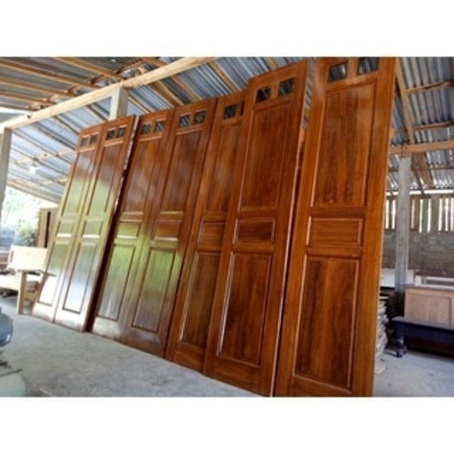 Pintu Garasi Sliding Kayu Jati 4