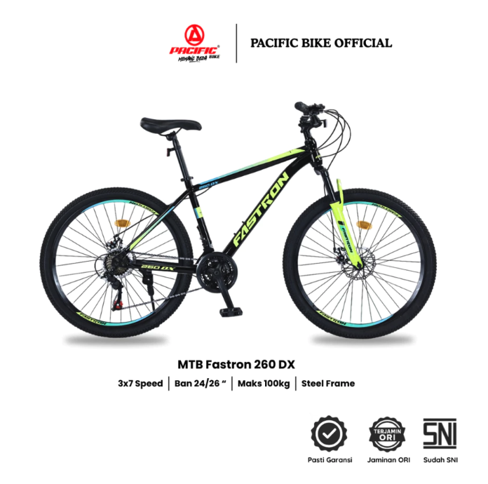Roda Pasifik Mandiri Pacific Bike MTB Fastron 24 Inch F-260DX