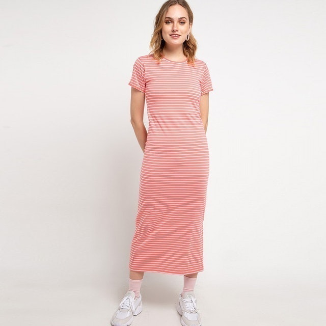 Ra Jeans Guava Line Dress Peach