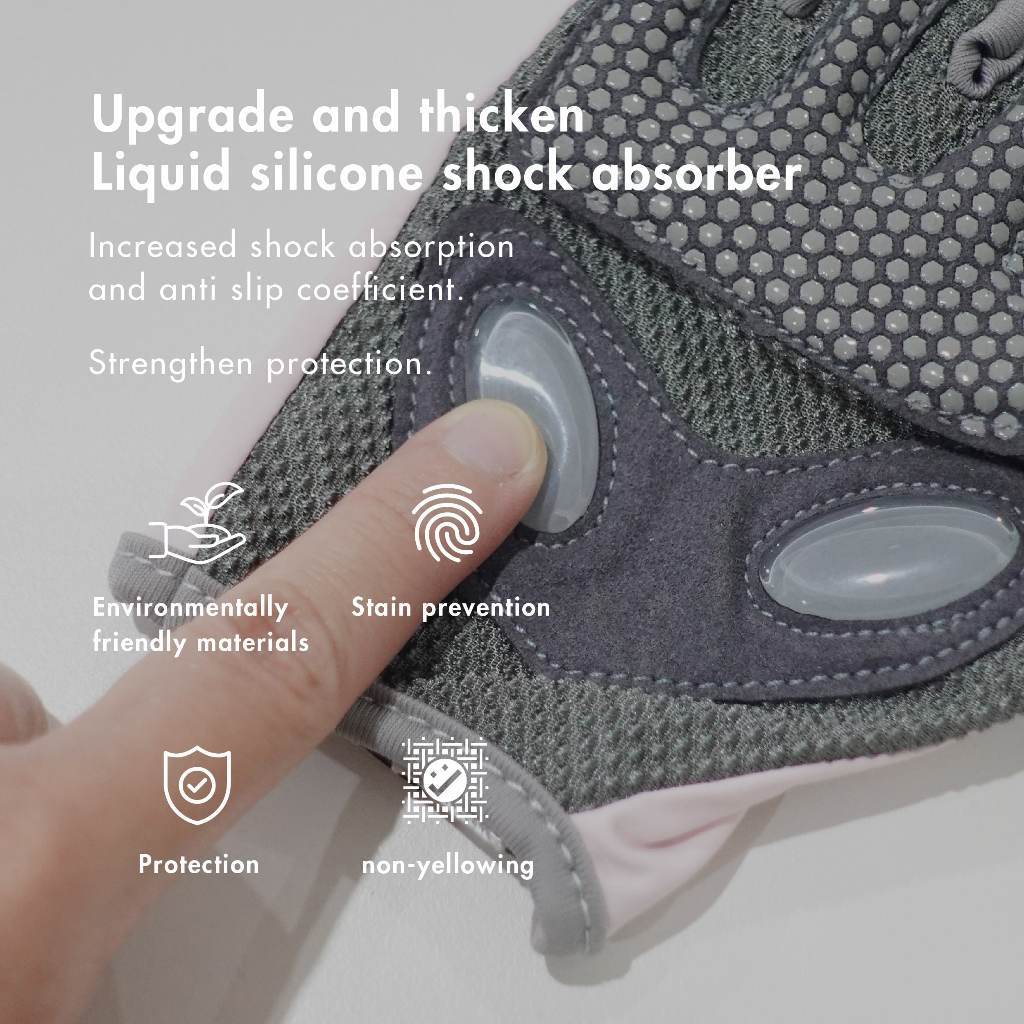 Happyfit Indonesia HappyFit Fitness Gloves with Palm Pad and Anti Silicone Dots