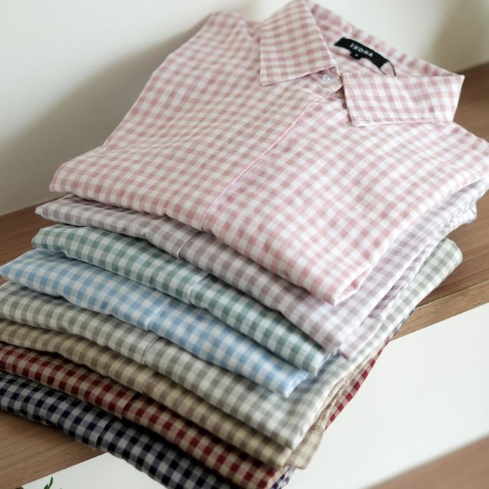 Ixora Indonesia Ixora Bora Oversized Shirt Kemeja Wanita Kotak-kotak