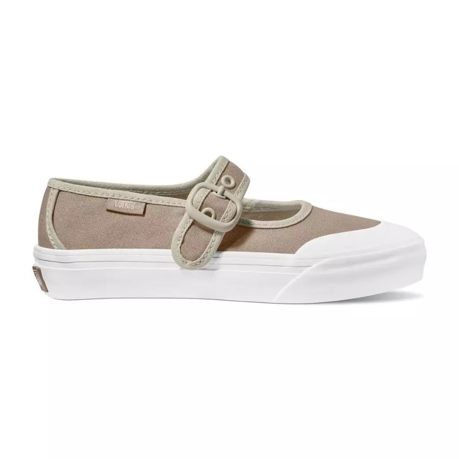 Vans Kids Mary Jane Brown/True White