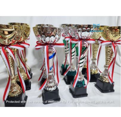 Piala Trophy Cup Logam Kuningan Metal Set 5