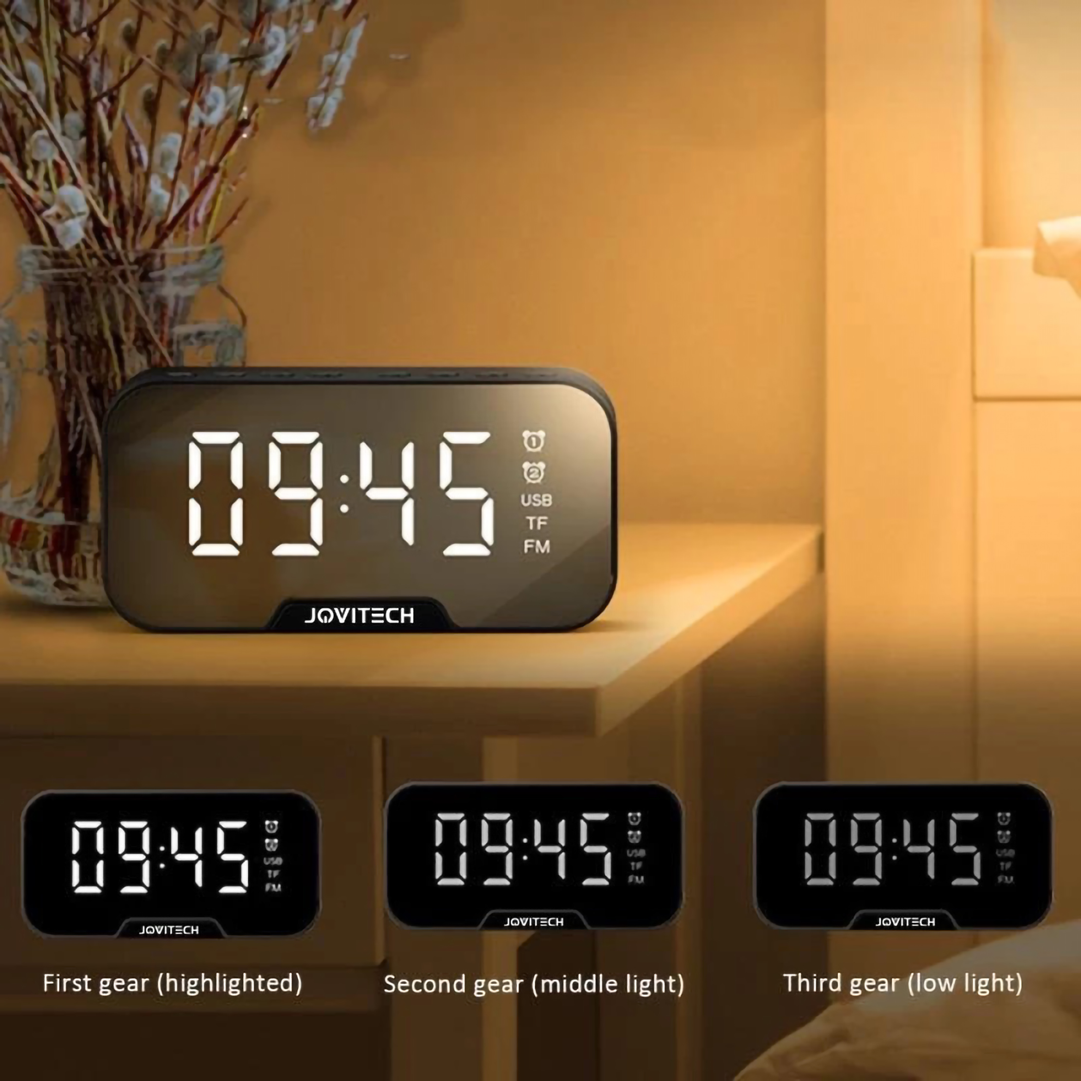  Jovitech Speaker Bluetooth 5.0 Ahame LED Display Ultra Bass S10