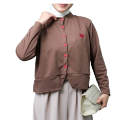 Mybamus Heart Knit Cardigan