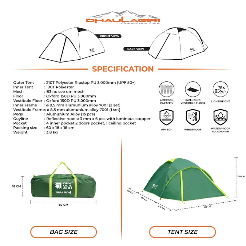 Dhaulagiri Tent Terra Pro 4 2
