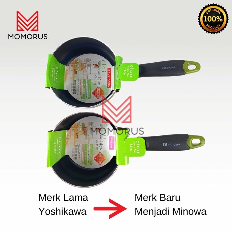 Minowa Sauce Pan Hijau Premium 18 cm 2