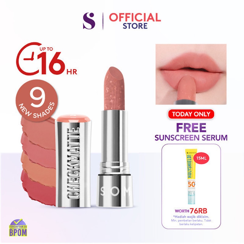 SOMETHINC Checkmatte Transferproof Lipstick 15 Capture Berry Rose