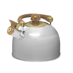 Wooden Stainless Steel Non Magnetic Whistling Kettle