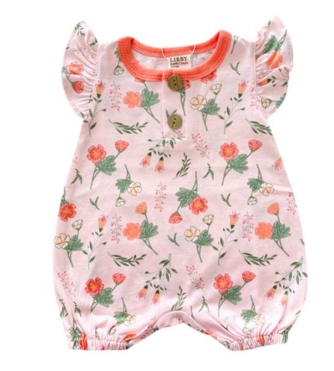 Libby Jumper Bayi Perempuan Ruffle Motif Ivy