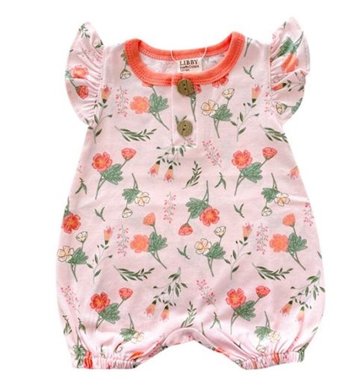 Libby Jumper Bayi Perempuan Ruffle Motif Ivy 1