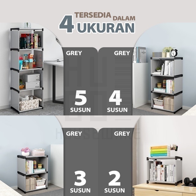 HUGO Houseware  Rak Buku Serbaguna