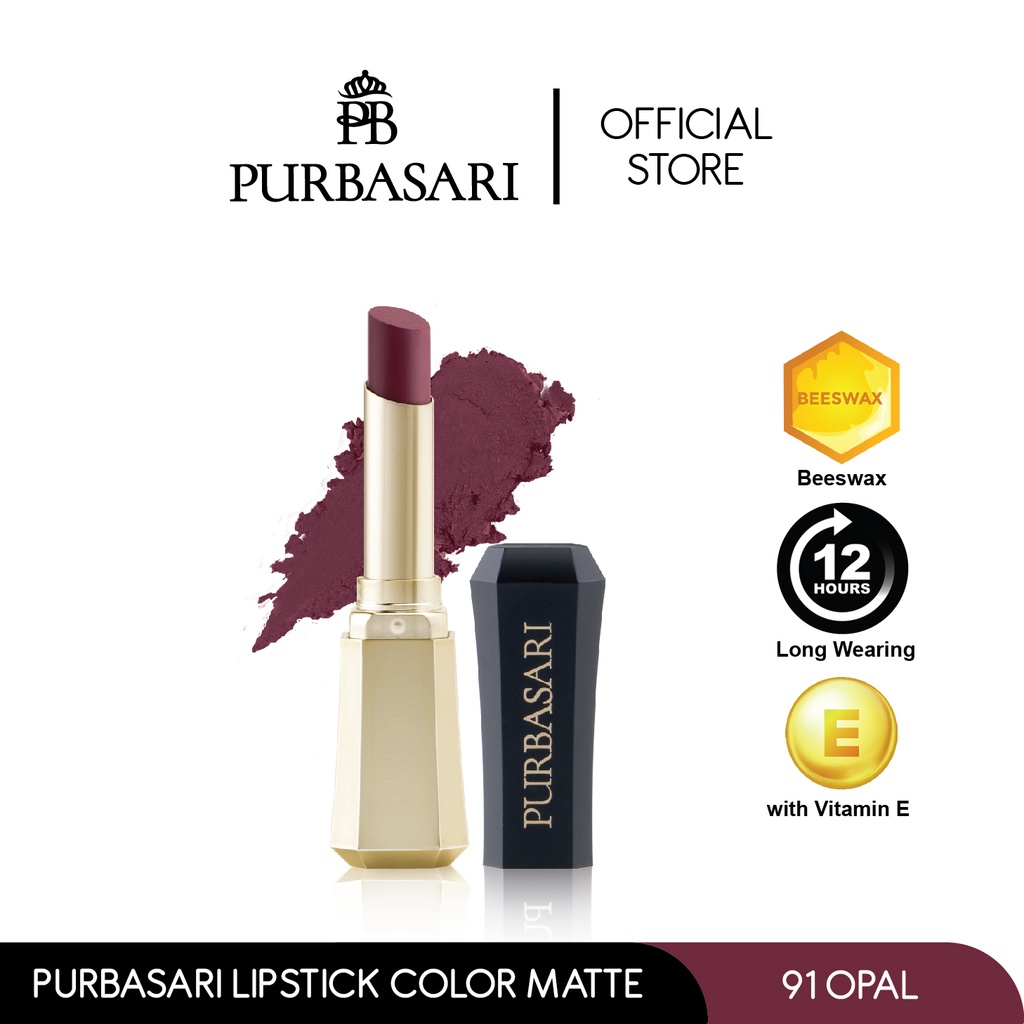 Purbasari Lipstick Color Matte 91 Opal