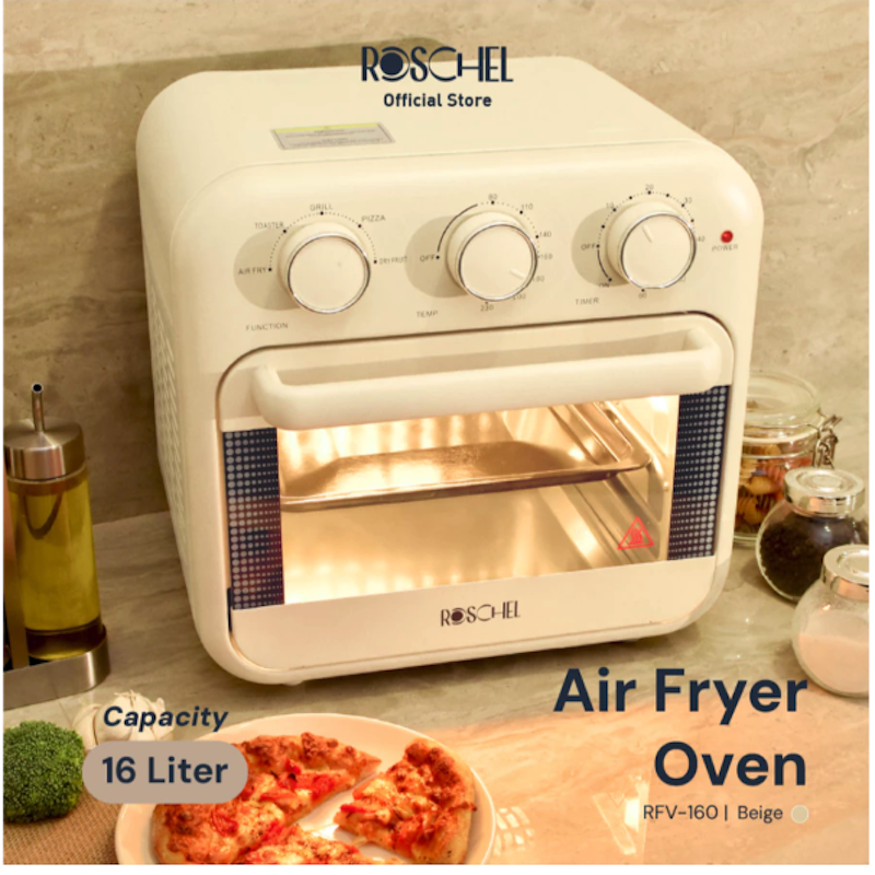 Roschel Air Fryer Oven with Rotisserie 5 in 1 2