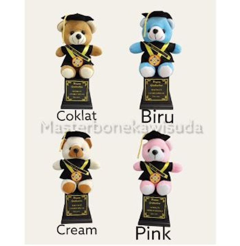 Piala Wisuda Teddy Bear 25 cm 3