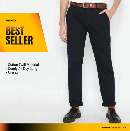 Idea Solusi Indonesia Erigo Chino Pants Alexa Navy