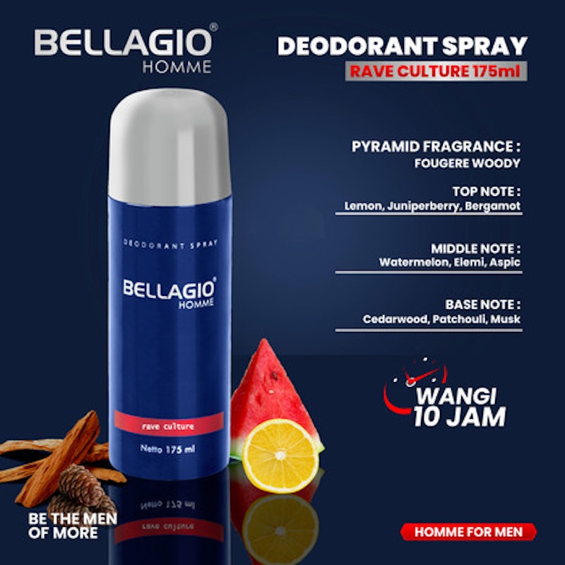 Bellagio Homme Deodorant Spray Rave Culture 3