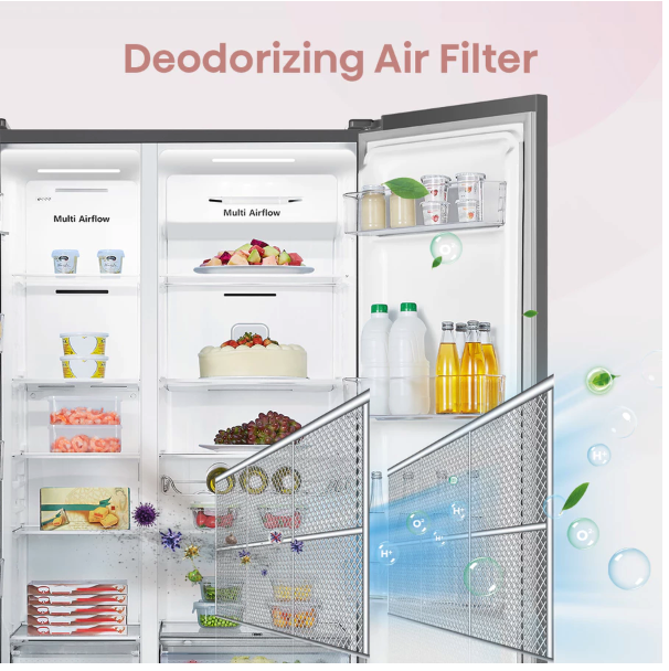 Hisense Distribution Limited Hisense 564L Kulkas Side by Side Refrigerator RS688N4IWPU