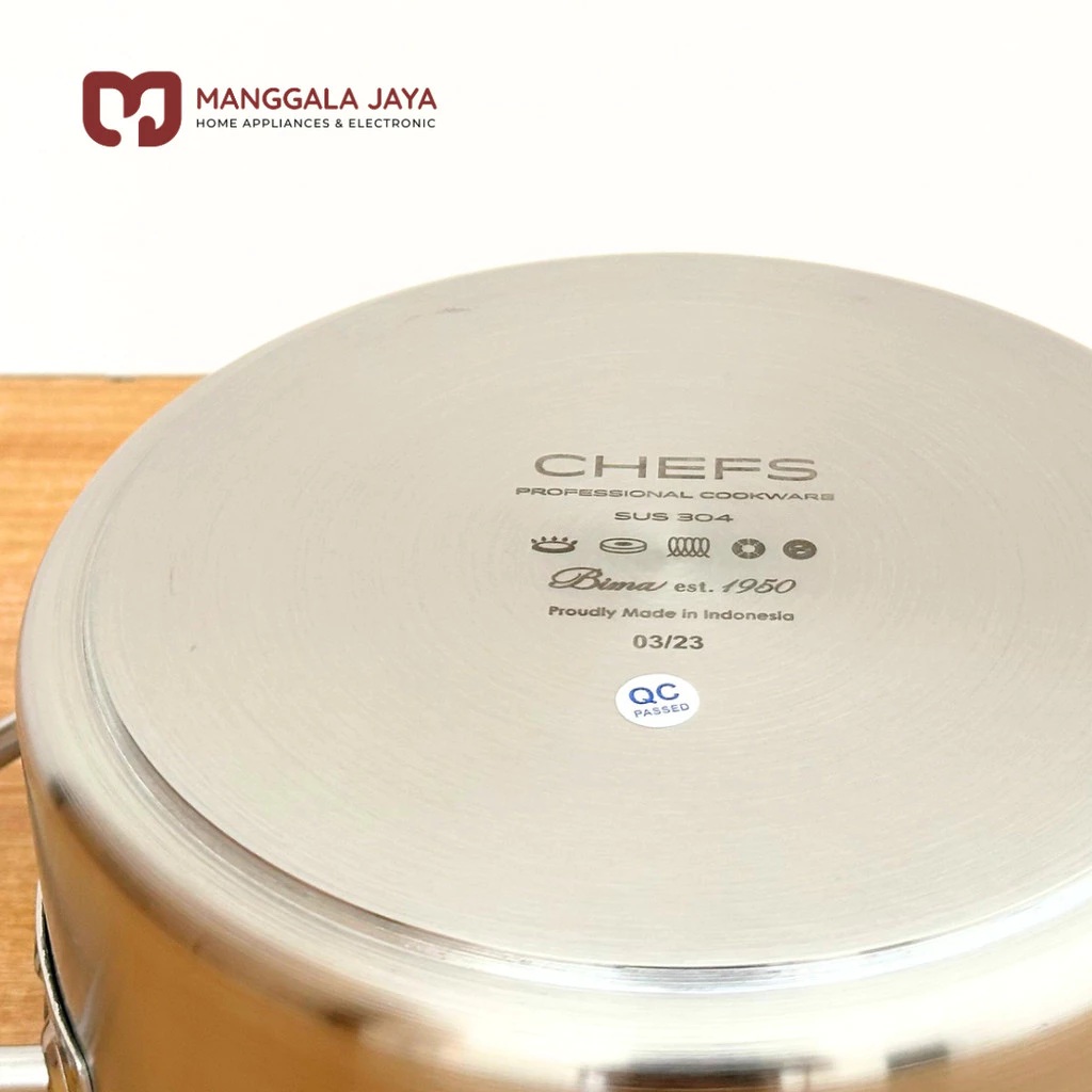 Perusahaan Logam Bima Bima™ Chefs S/S Casserole 20 cm  BP1900320