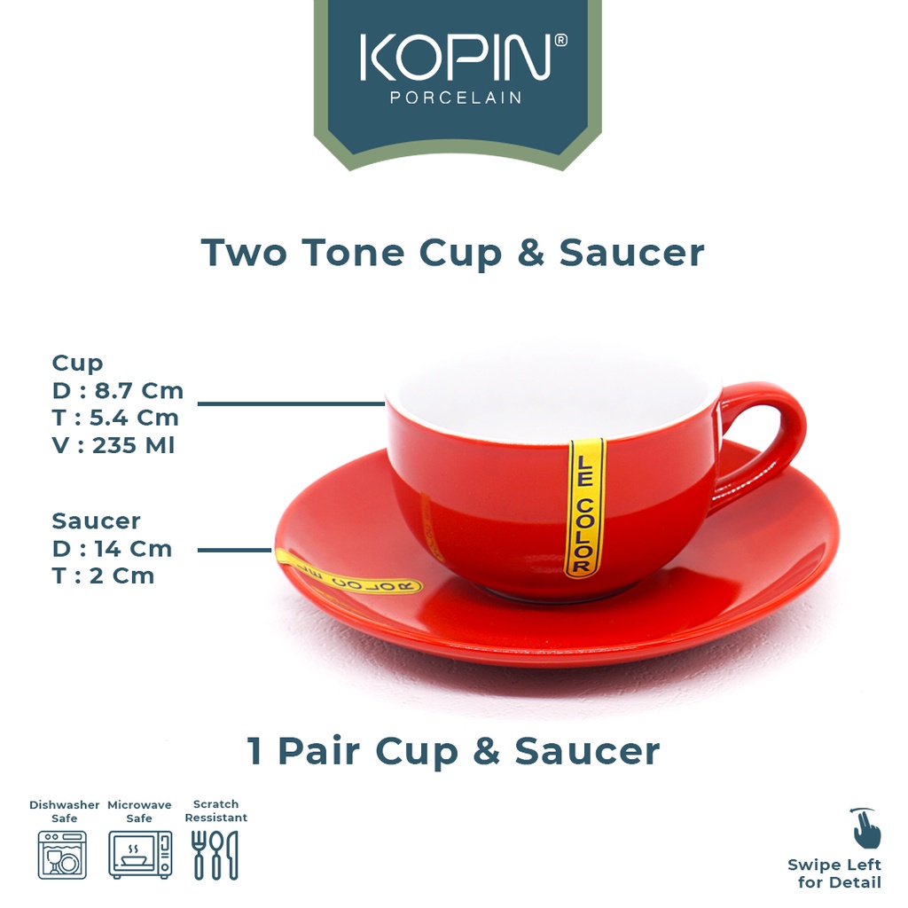 KOPIN Tableware KOPIN Cup & Saucer Porcelain