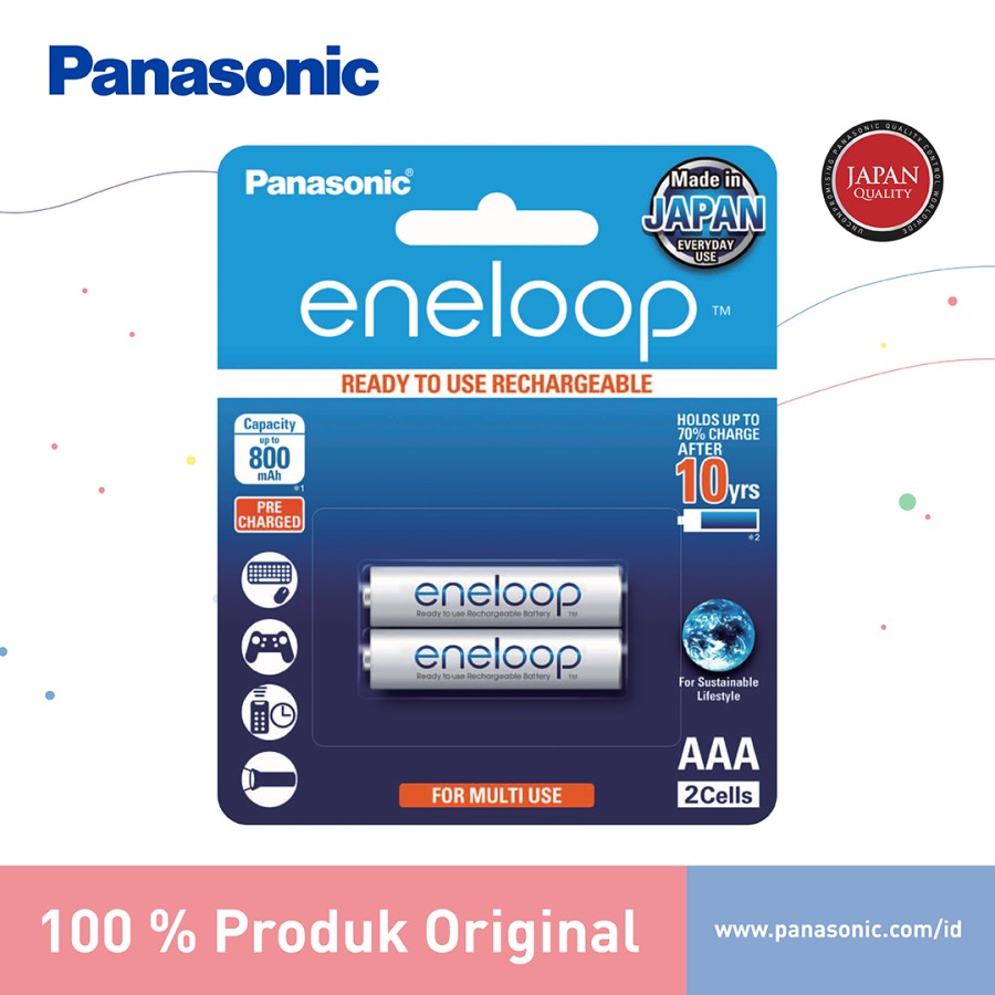 Panasonic Panasonic Eneloop AAA BK-4MCCE2BT2