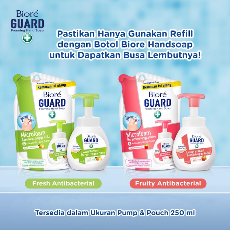 Biore GUARD Foaming Hand Soap Fruity Antibacterial 2