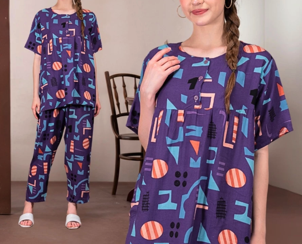 Oriana Homewear Oriana Sleepwear Piyama Lengan Pendek Puthi Collection