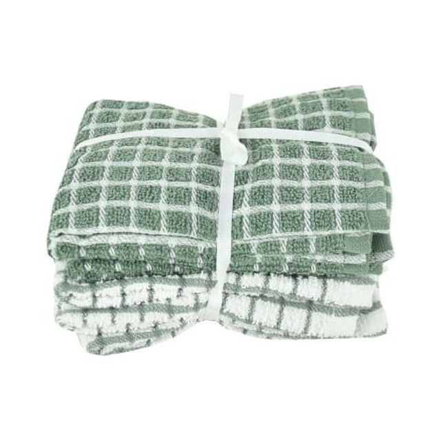 Kain Lap Dapur Set 6 Pcs Check Pattern